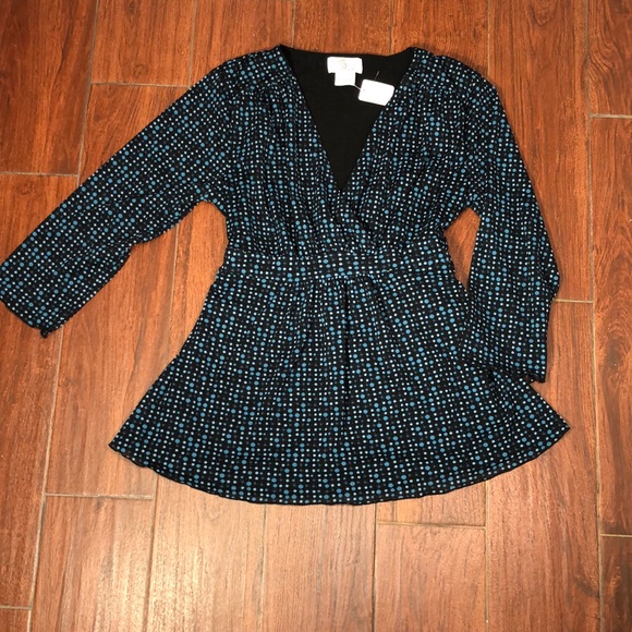 Oh Baby by Motherhood Tops - Oh Baby! by Motherhood Black/Blue Top. L